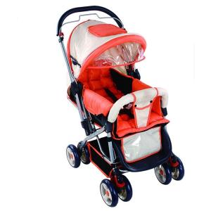 China Red Light Weight Umbrella Baby Carriage Stroller with Mesh Shopping Bag wholesale