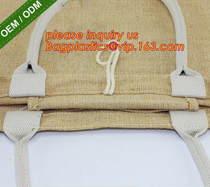 Large jute gift tote,jute shipping tote,jute cinch bag,reusable custom shopping tote jute bag,Promotional jute shopping