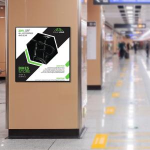 1:1 Square Display Screen LED With WIFI Network Android OS HDM1 Input For Advertising Art Gallery