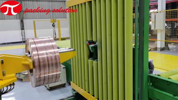 Quality High Demand Horizontal Automatic Copper Coil Wrapping Packing Machine PLC Control Electric Driven for sale