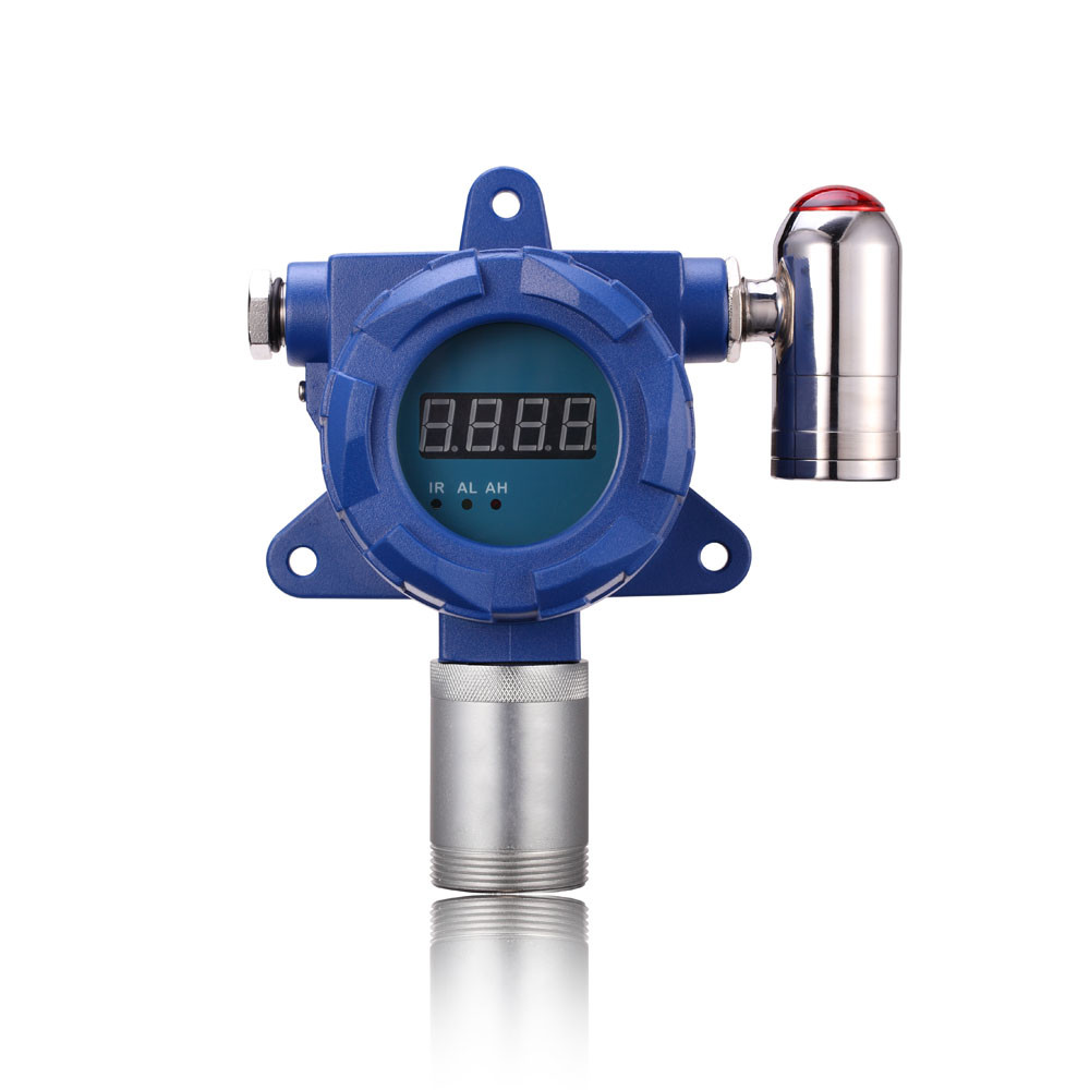 Fixed 0-100%LEL H2 Hydrogen Gas Detector With Temperature & Humidity Display
