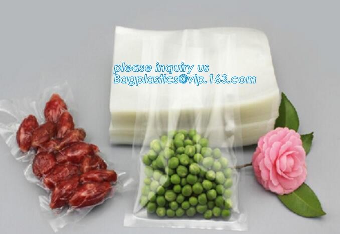Embossing Resealable Vacuum Food Bags For Household Eco- friendly Texture Vacuum Food Storage Plastic Bag Rolls Moisture