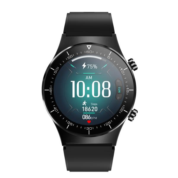 Quality Bluetooth Smart Wrist Watch Black PVD plated Zinc alloy case For IOS Android Systerm for sale