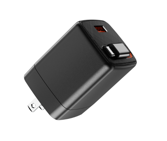 NexCharge 2-in-1 Wired Adapter – USB-A (12W) + USB-C (18W PD) Simultaneous Charging