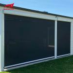 Motorized Outdoor Roller Blinds Patio Retractable Zip Screen Electric Blinds