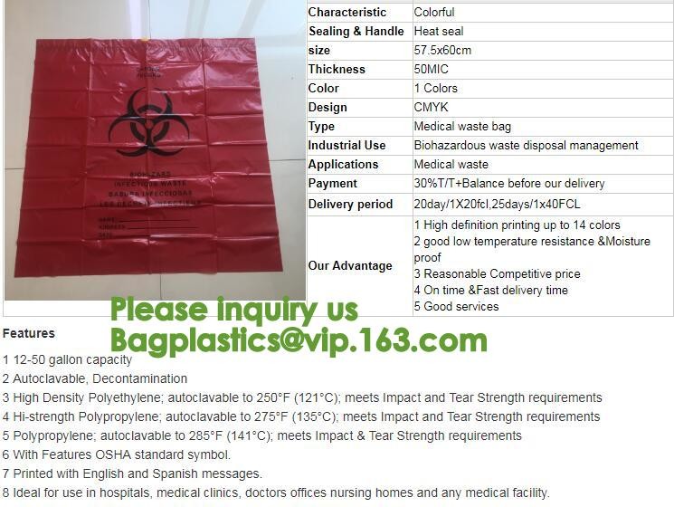 Biological Waste Disposal | Environmental Health & Safety,Aerohazard Biological Hazard Bag 240x160mm bagease bagplastics