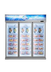 China 5 Adjustable Shelf R134 Vertical Display Freezer Commercial Upright Fridge wholesale