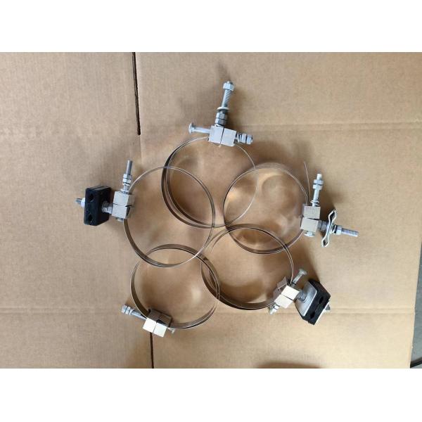 ADSS Cable Downlead Clamps For Pole or Tower Installation Metal with Rubber