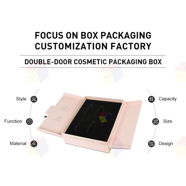 Luxury Double Door Perfume Bottle Box Packaging Magnetic Close With Foam Insert
