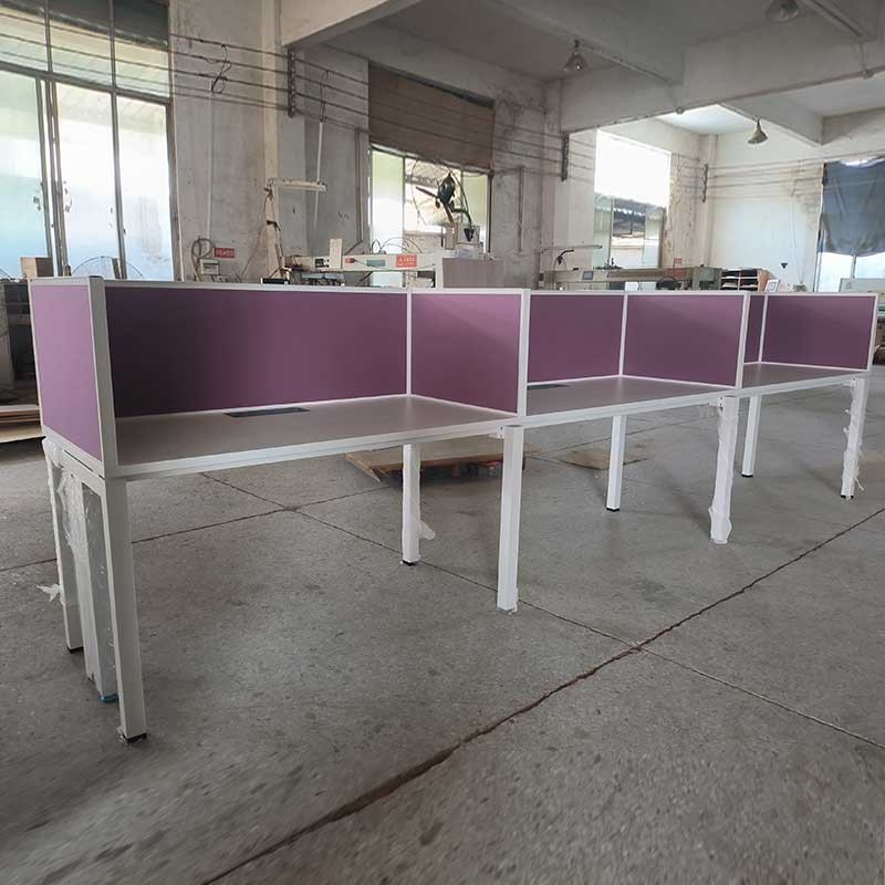 Modular 2 4 6 Office Desks Modern Linear Workstation Office Cubicles Work Station