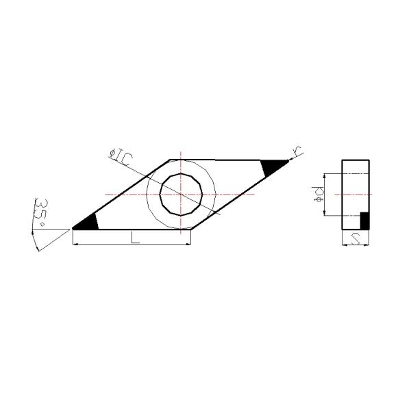 ISO Indexable CBN Grooving Tools High Hardness VNGA1604 Solid Cbn Inserts