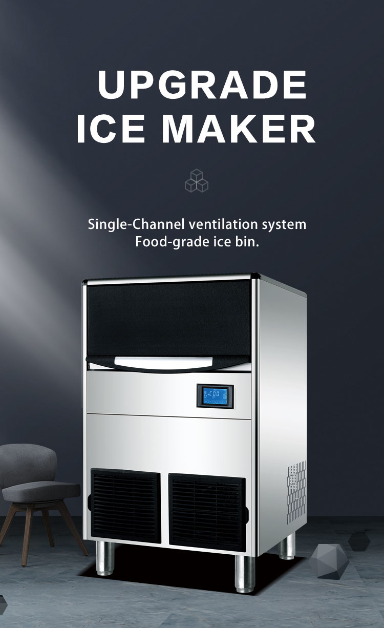100kg/24h Air Cooled Cube Ice Making Machine With Digital Control Bar Counter Ice Maker