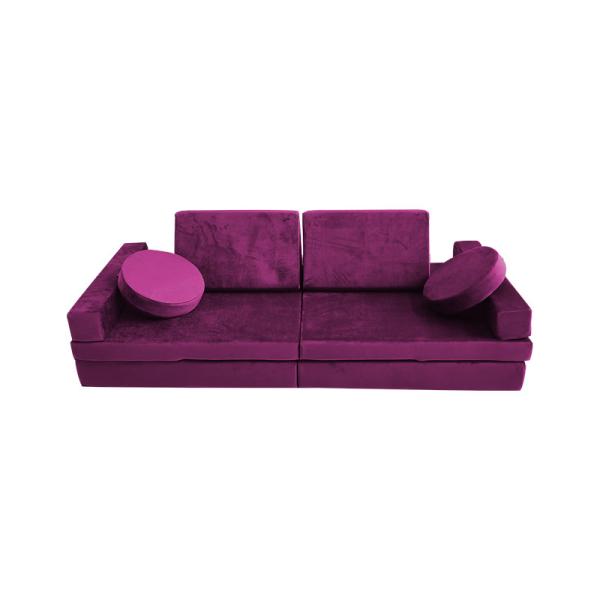 Quality Customized Indestructible Toy 10pcs Foam Modular Playscape Sofa for sale