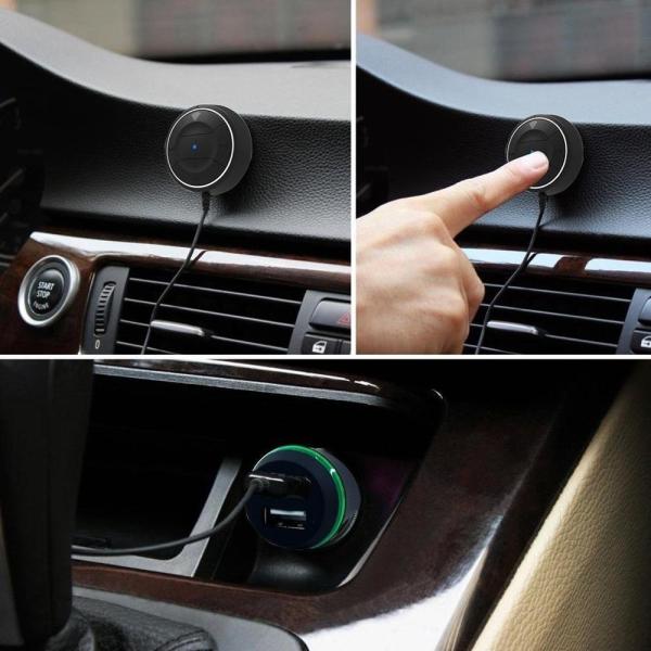Portable Wireless Audio Adapter 3.5mm Aux Stereo Output Bluetooth Adapter Wireless Aux Receiver