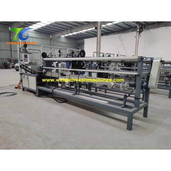 PVC Coated 120*120mm Chain Link Mesh Making Machine 1.8 Ton
