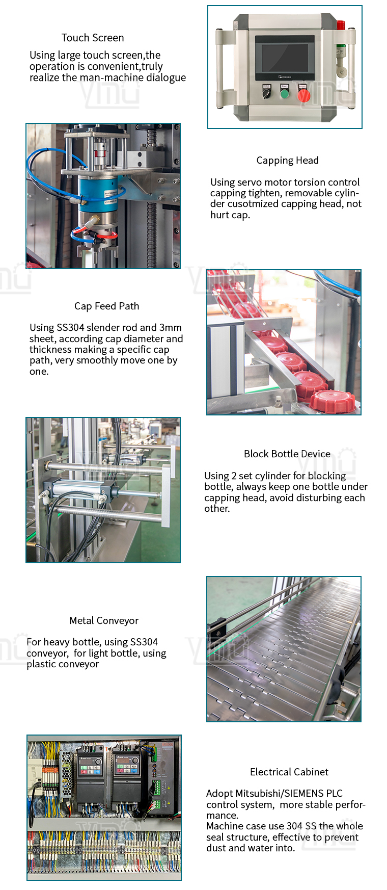 Plastic Bucket F-Style Gallon Drum Jerry Can Auto Cap Feeder Lid Closer Single Head Twist Off Screw Capping Machine