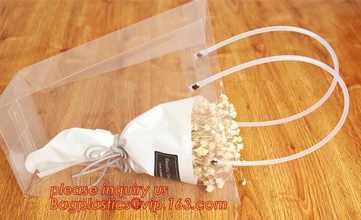 Promotional customized high quality soft loop plastic cloth bag,manufacturer custom soft loop handle polyethylene PE pla