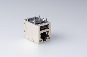 RB-027-GY-W  Single Port Usb B Female Connector Tab Up Without Transformer