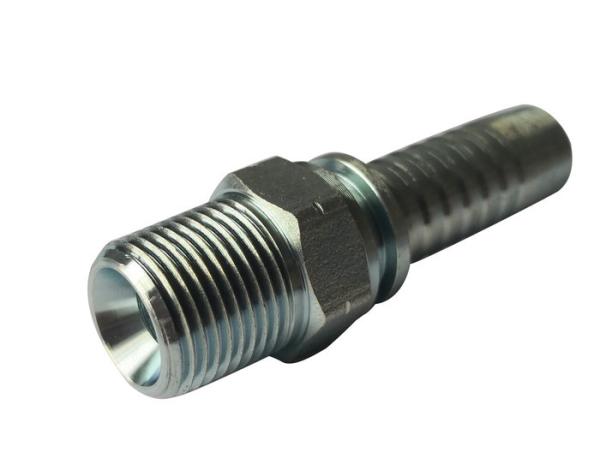 3 / 8" NPT Hydraulic Hose Fittings For High Pressure Rubber Hoses 15611 Carban