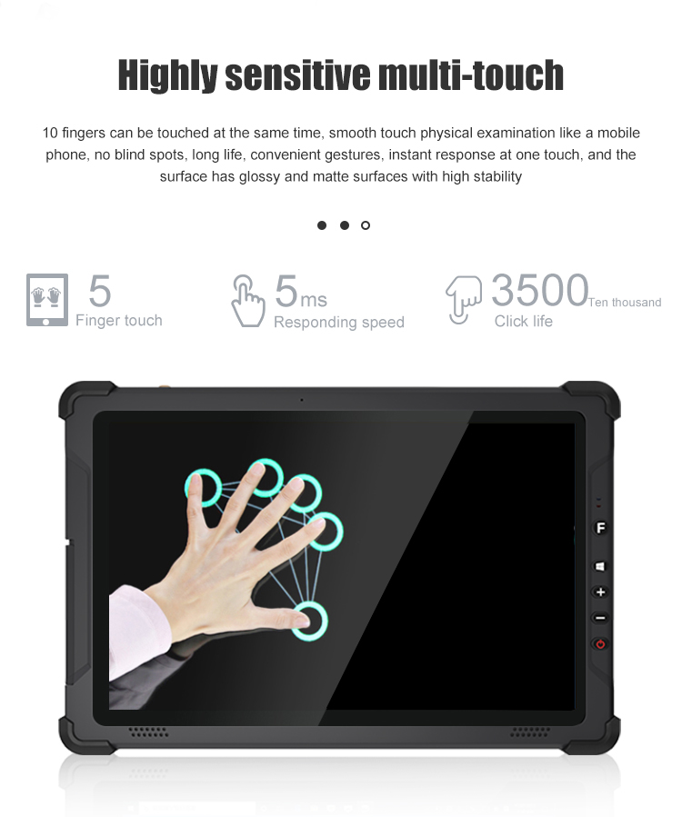 Capacitive Screen 10 inch Industrial Tablet with IP65 Waterproof and Rear 8.0MP Camera