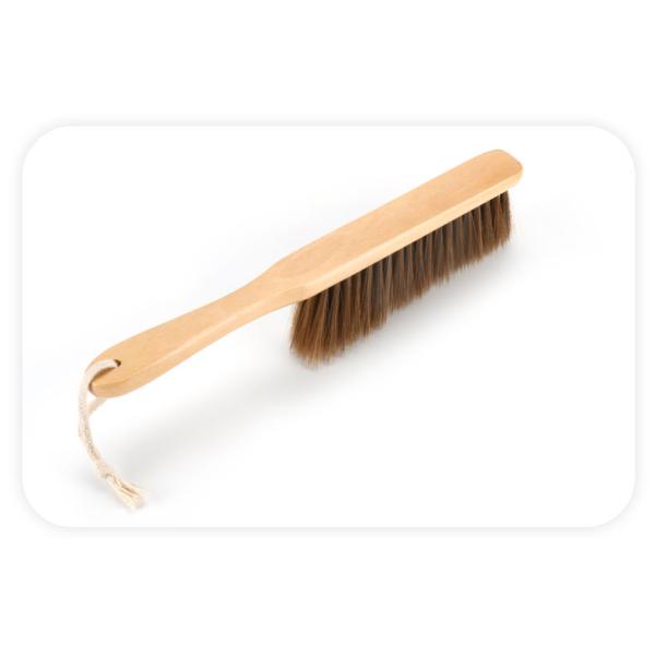 Customized Packaging Natural Wooden Handle Cleaning Brush Straight Shank For Household