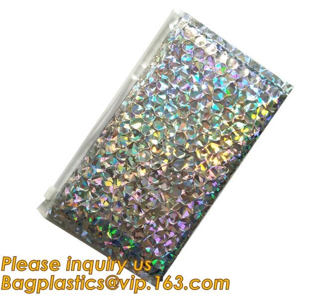 Flat Envelopes Zip lock Bubble Bag, Low Price Most Popular Bubble Slider Bag,Plastic PE Material Mailer Slider Air Ziplo