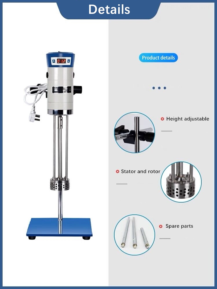 20L Lab Emulsifier Mixer Emulsifier Homogenizer Machine 0.5 kW