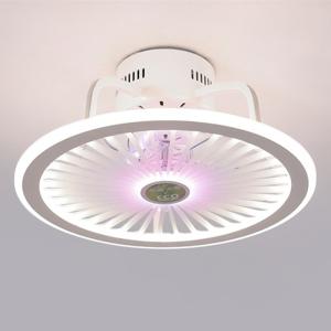 China Modern Bedroom Led Smart Ceiling Fan Light Creative Study Diningroom ceiling light with fan(WH-VLL-21) wholesale