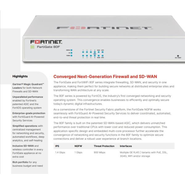 Gigabit Firewalls And Network Security FG 40F FG 80F Fortigate 60f Firewall