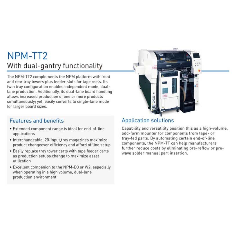 SMT Placement Machine NPM-TT2 SMT Pick And Place Machine npm machine
