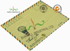 China Standard Size Kraft Paper Custom Printed Envelopes With UPC Barcode Printing Edge wholesale