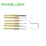 6pcs Locksmithing Tools Compact Padlock Picking Tools With Padlock
