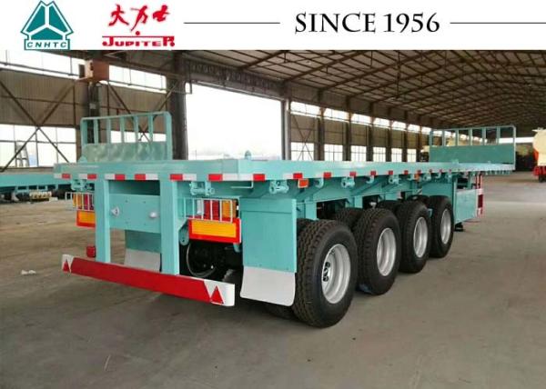 Quality 4 Axle 40Ft Flatbed Trailer For Container Transport for sale