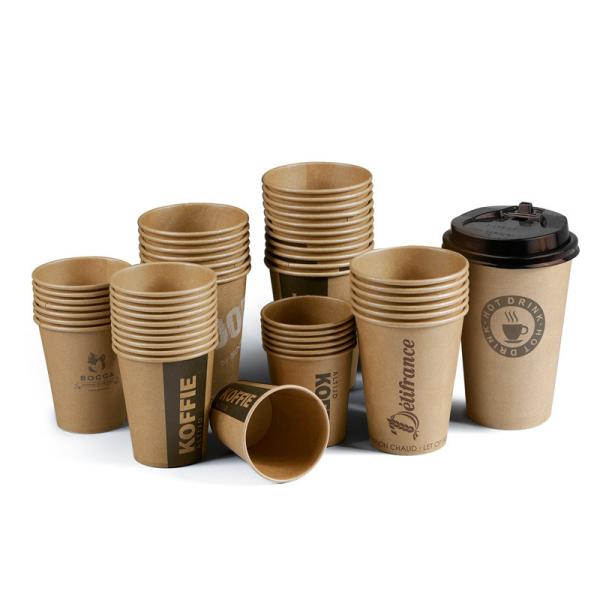 Quality Biodegrable Disposable Paper Tableware 16oz 22oz Disposable Paper Coffee Cups for sale