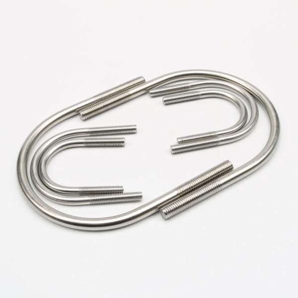 Large U Bolts Stainless Steel , U Bolt For 6 Inch Pipe Bright Surface