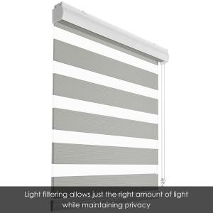 Skylight Shade Sheer Elegance Curtains Zebra Polyester Blinds For Windows