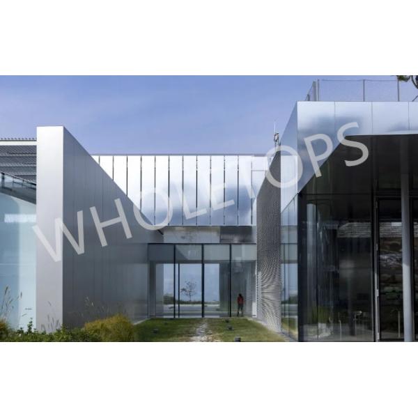 Metallic Anodized Solid Aluminum Cladding Panel 4.0mm Fire Resistance