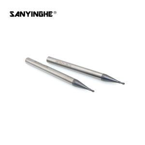 China HRC50 2 Flute 0.3mm Micro Ball Nose Milling Cutter Cnc Machine Round End Mill For Engraving Tools wholesale