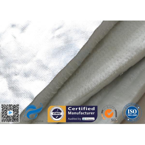 Aluminium Foil Fiberglass Needle Mat E Glass 25MM White 800℃ Heat Insulation