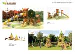 High Speed Wooden Swing And Climbing Frame Soft Smooth Surface Non Sharp Edge