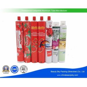Mustard / Chocolate Squeeze Tubes Offset Printing Custom Logo FDA Certificatedv