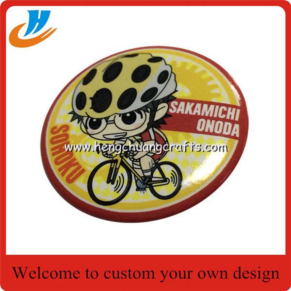 Badge factory custom tin button badge L087, cheap tin badge wholesale custom