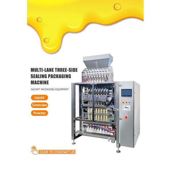 Multi Lane Coffee Powder Packing Machine Sachet Ketchup Stick Liquid Packing Machine
