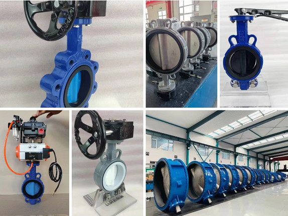 ductile iron stainless steel wcb pn10 16 chinese anti-corrosion Split body butterfly valve