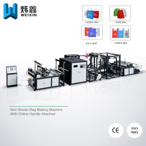 Multifunction Non Woven Loop Handle Bag Making Machine Full Automatic
