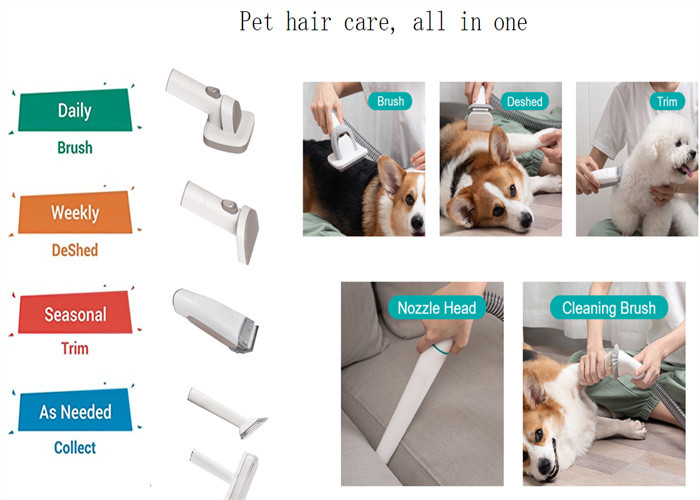 Strong Trimmer Blade Pet Vacuum Cleaner For Long Hair