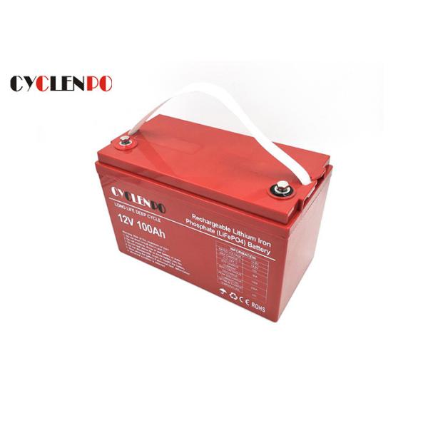 Deep Cycle 12V Lifepo4 Lithium Battery Pack 100ah Anti Overcharge With BMS Protection