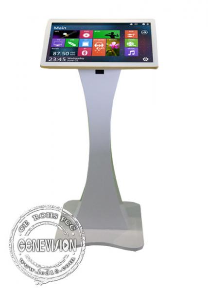 Quality 21.5" 32" 43" Attractive Floor Standing 10 Points Multi Touch Capacitive Touch Screen Totem All In One PC Kiosk Display for sale