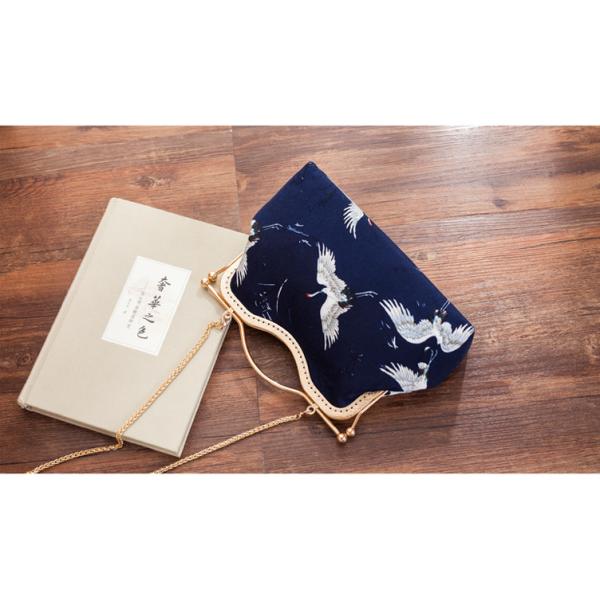Coin Pouch Canvas Card Purse Clasp Closure Classic birds Pattern Keys Wallet Gift Round