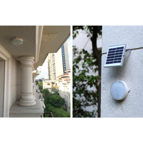 12W Solar LED Ceiling Light With Remote Control , IP65 Solar Garden Light For Yard